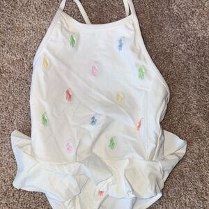 Polo by Ralph Lauren White One-Piece Swimsuit